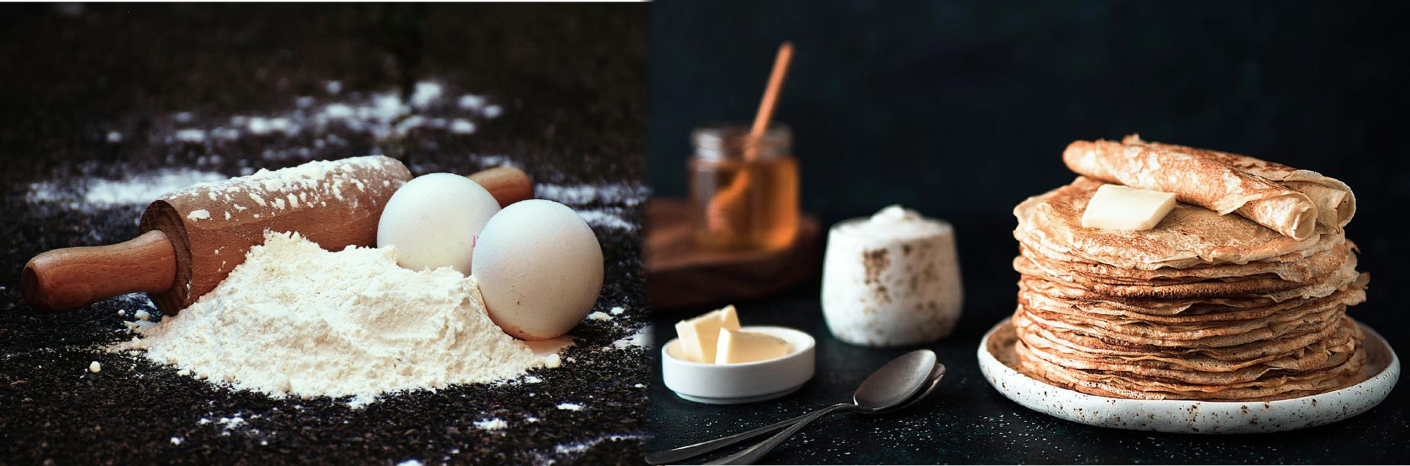 Фото где блины лежат на тарелке