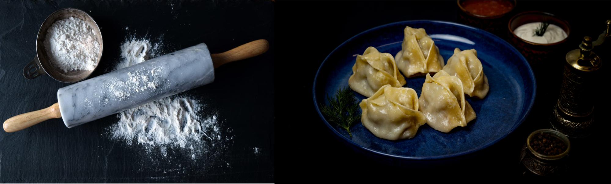 Фото Манты на тарелке